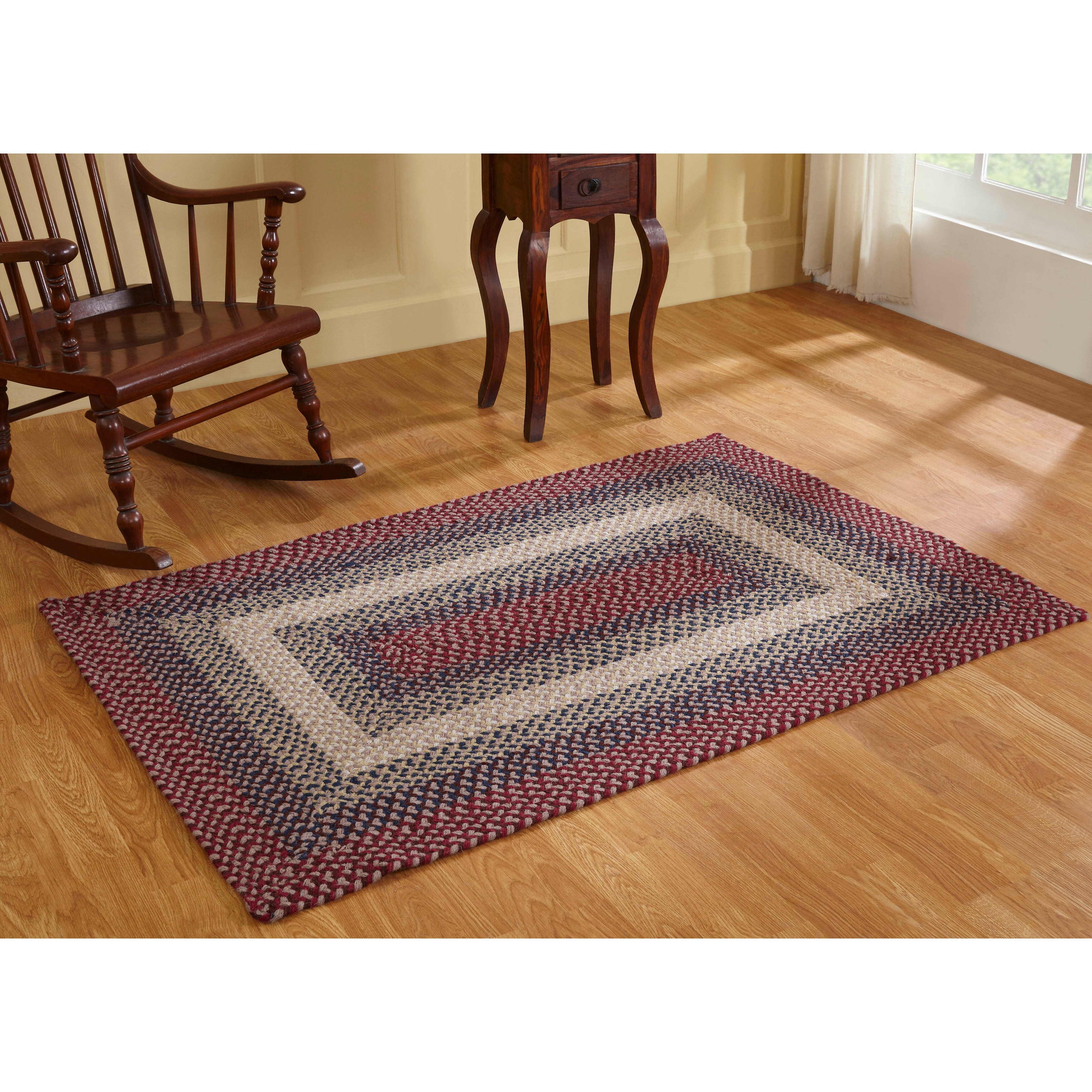 Vibrant Hand Braided Cotton-Jute-Denim Chindi Reversible Area Rugs Multi Color Vibrant Hand Braided Cotton-Jute-Denim Chindi Reversible Area Rugs Multi Color