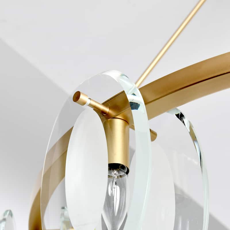 Gina 8-Light Gold Chandelier by Kosas Home