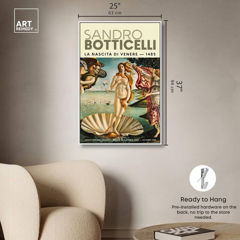 Renaissance Birth of Beauty Canvas by Art Remedy