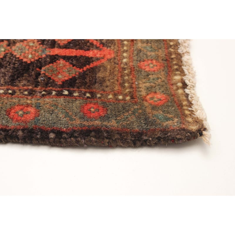 ECARPETGALLERY Hand-knotted Melis Vintage Red Wool Rug - 3'8 x 9'7