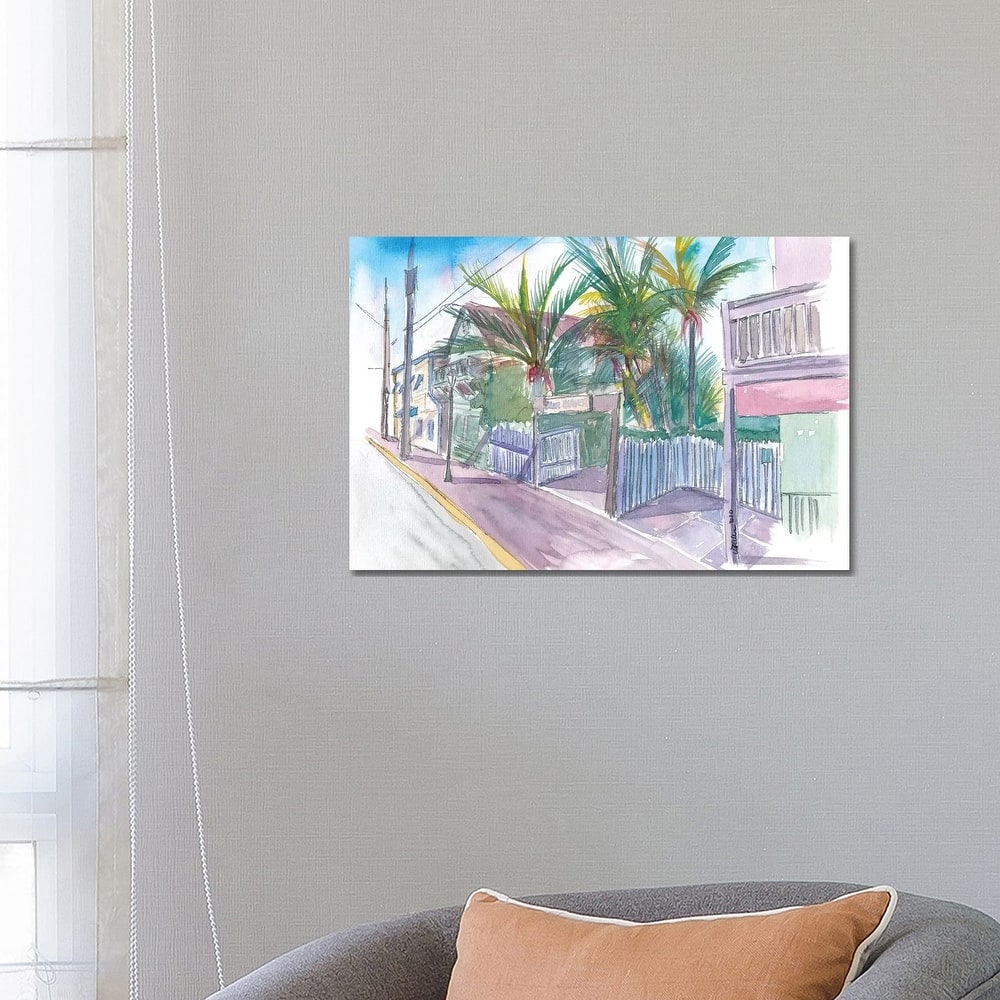iCanvas "Blue Heaven Thomas St Patio Key West Florida" by Markus & Martina Bleichner Canvas Print
