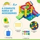 preview thumbnail 9 of 10, Costway Colorful Rainbow Kids Inflatable Bounce Castle with 50 Ocean - See Details