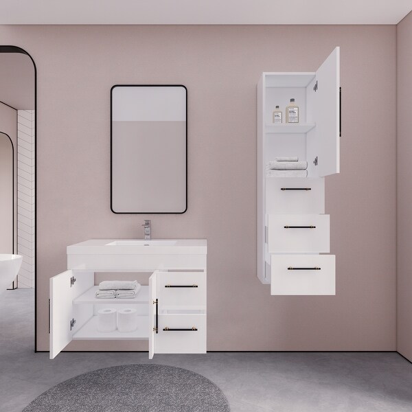 Eliza 16 Wall Mounted Linen Cabinet