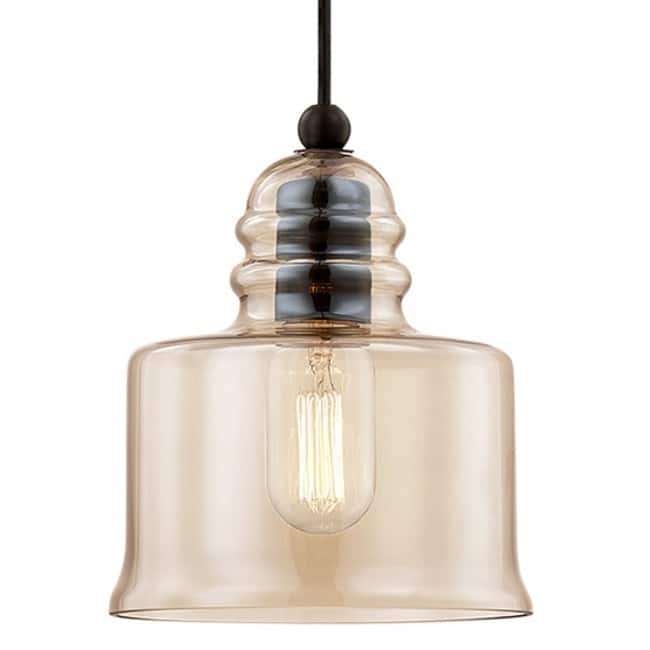 Livex Lighting Art Glass 1 Light Mini Pendant with Glass Shade