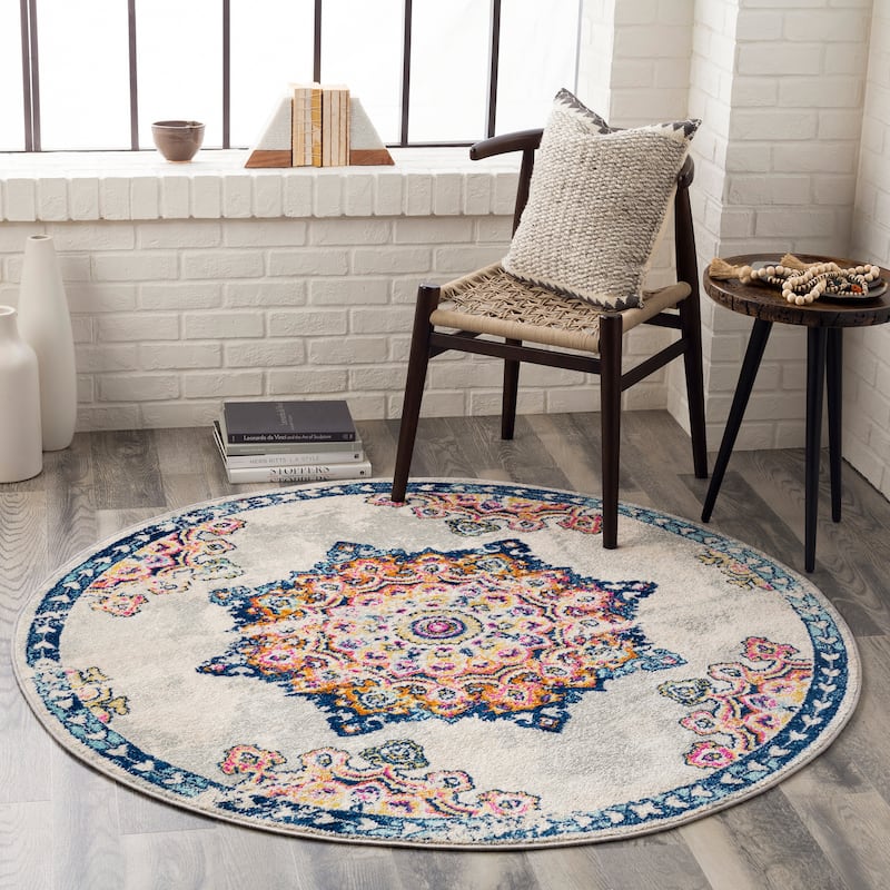 Livabliss Alodia Vintage Bohemian Medallion Area Rug