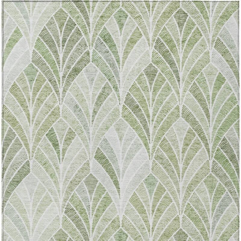 HomeRoots Geometric Transitional Rectangle Outdoor Rug