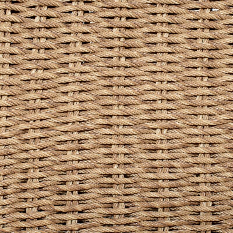 Christopher Knight Home - Outdoor Acacia Wood Dining Chairs with Handwoven Rattan Seat & Back - Set of 2