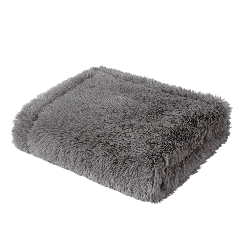 Madison Park Amaya Faux Fur Throw 50x60"