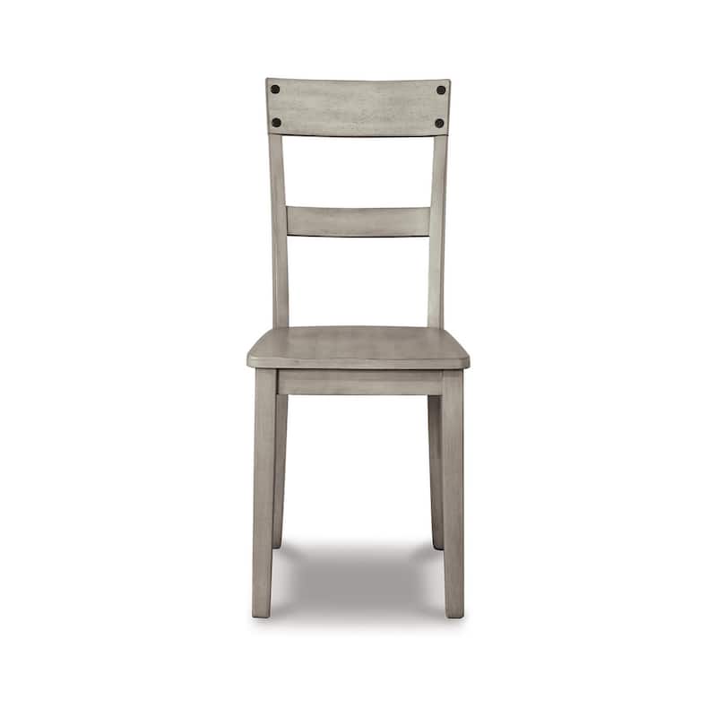 Loratti Rustic Grey Wash Dining Room Chair (Set of 2)