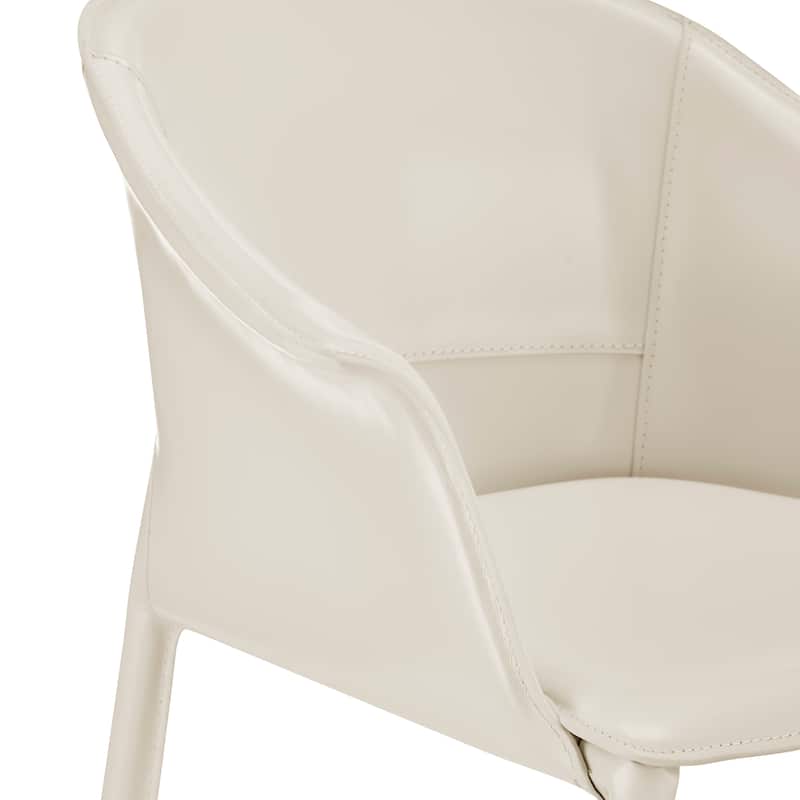 NPD Furniture Callie Recycled Leather Dining Arm Chair