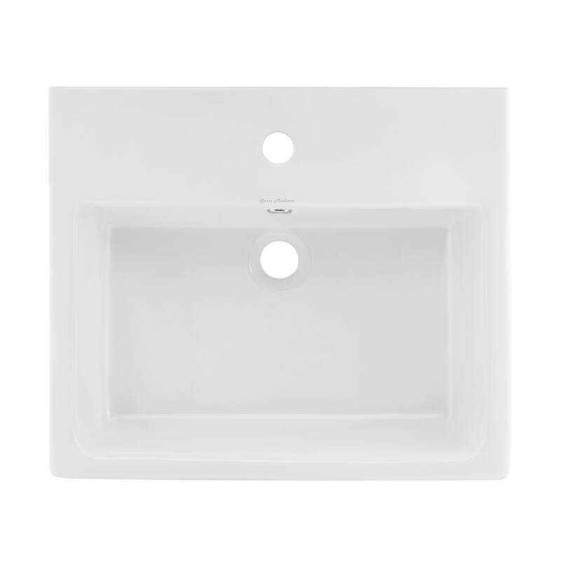 Bastille 21" Two-Piece Wall-Mount Bathroom Sink - 20.75" x 17.75" 19.25"