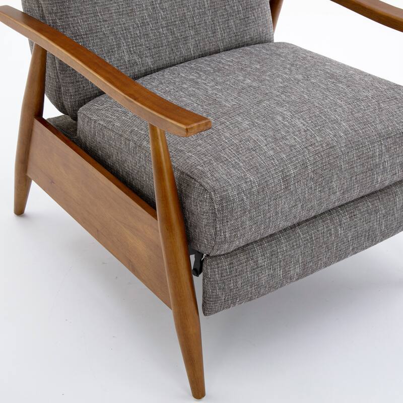 Taylor Wood Arm Push Back Recliner in Performance Fabric by Greyson Living