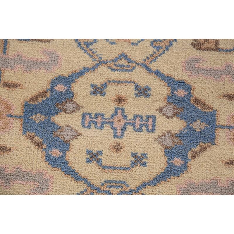 Earth Tone Oushak Oriental Runner Rug Handmade Wool Carpet - 2'6" x 7'10"