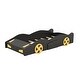 preview thumbnail 13 of 12, Playful Design Race Car-Shaped Twin Size Platform Bed with Wheels,Sturdy Wood Construction and Storage Space