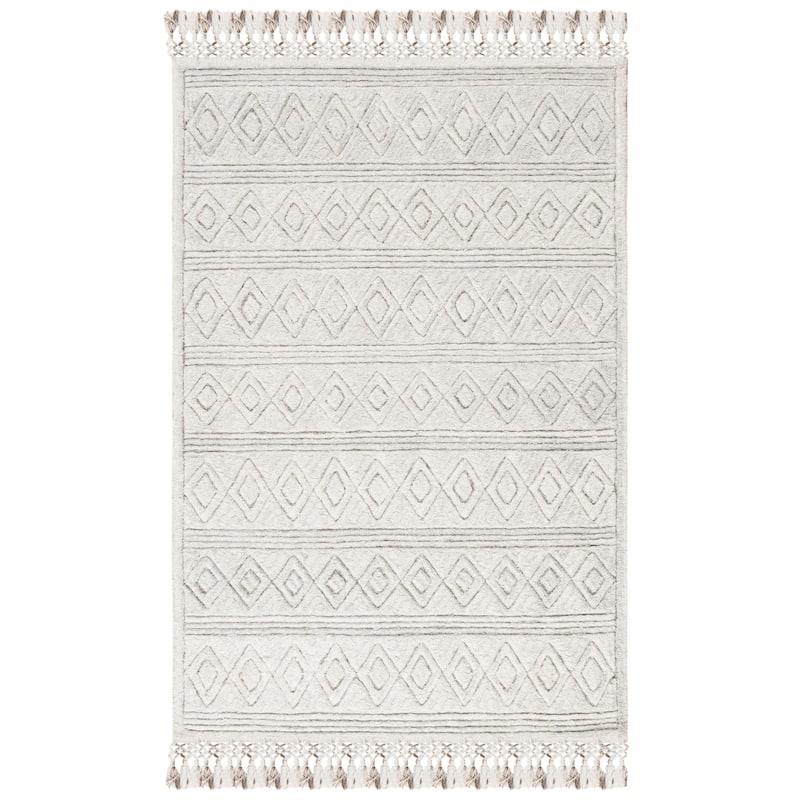SAFAVIEH Berber Shag Placidia Trellis 1.25-inch Thick Rug