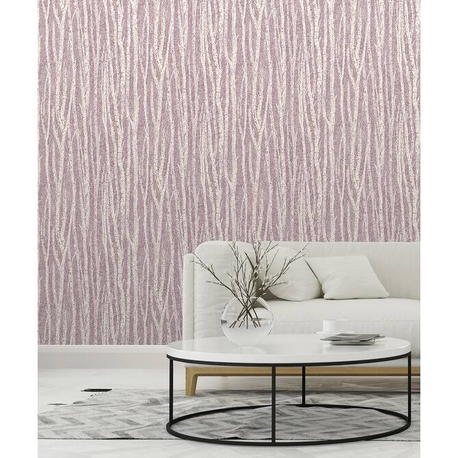 Fine Decor Purple Birch Tree Wallpaper