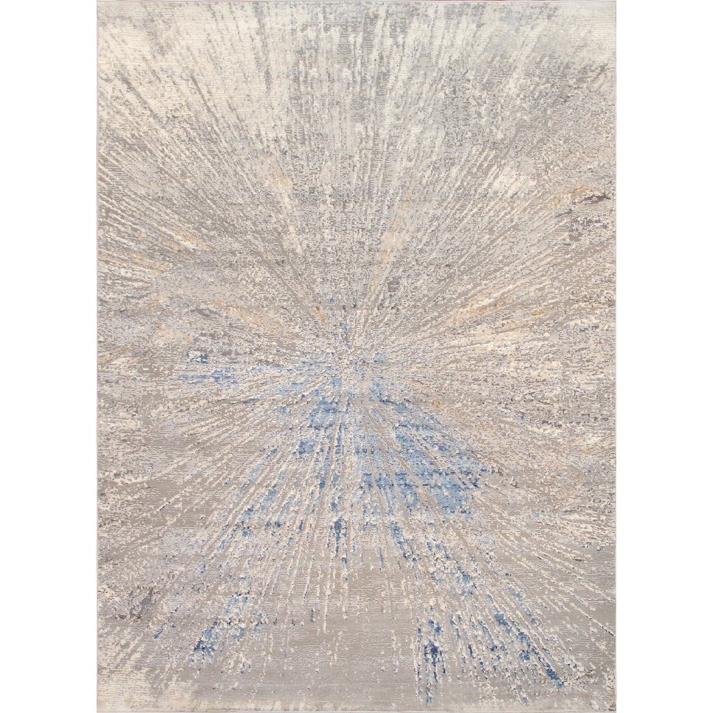 Pasargad Home Turkish Starburst Geometric White Area Rug