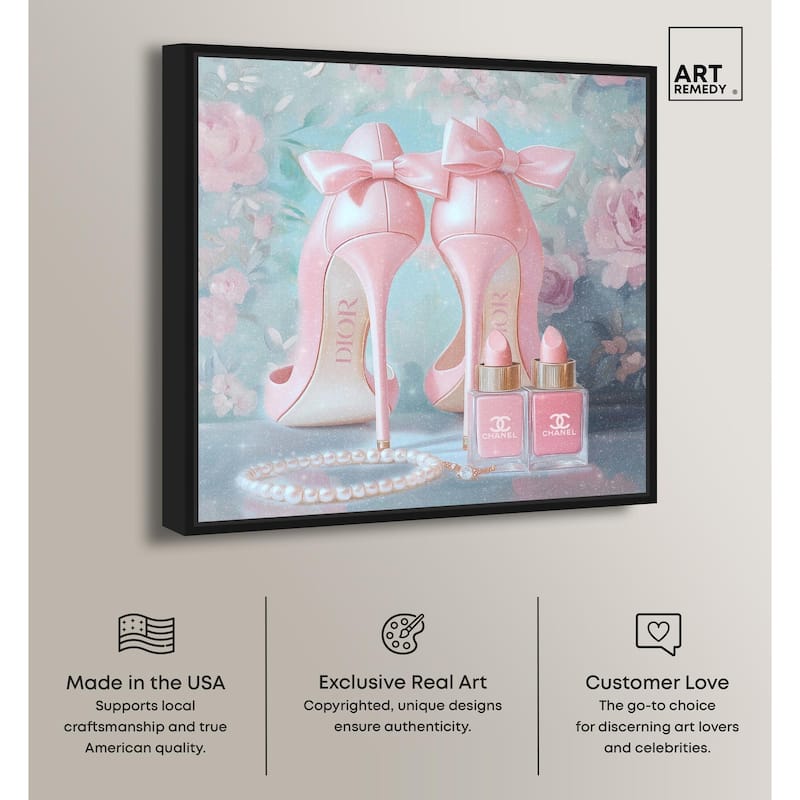 Love Dainty Heels Canvas by Art Remedy