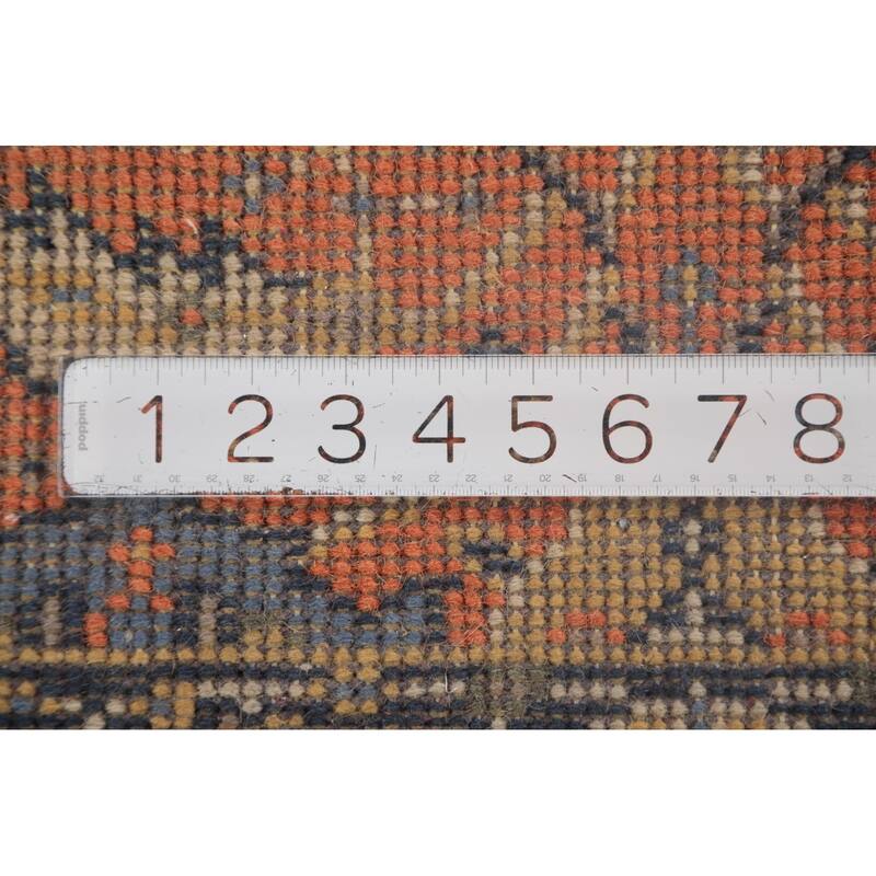 All-Over Floral Heriz-Serapi Oriental Runner Rug Wool Carpet - 2'6"x 7'11"