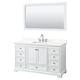 Option White / Giotto Quartz Top / Polished Chrome