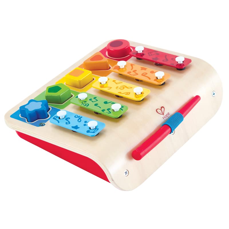 Hape: Shape Sorter Xylophone - Wooden Multifunctional Instrument Toy, 10mo+