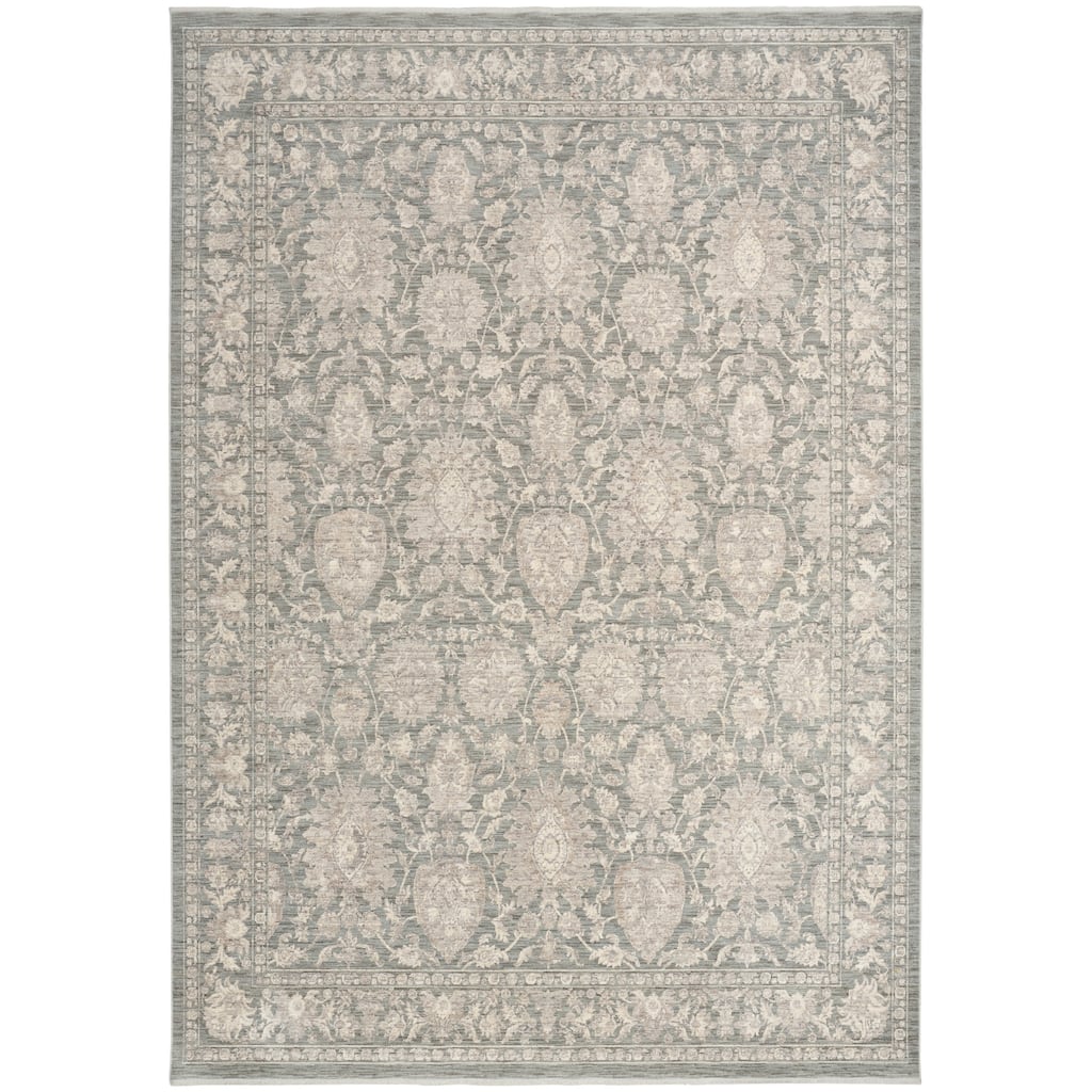 Nourison Shadows Indoor only Green Persian Area Rug