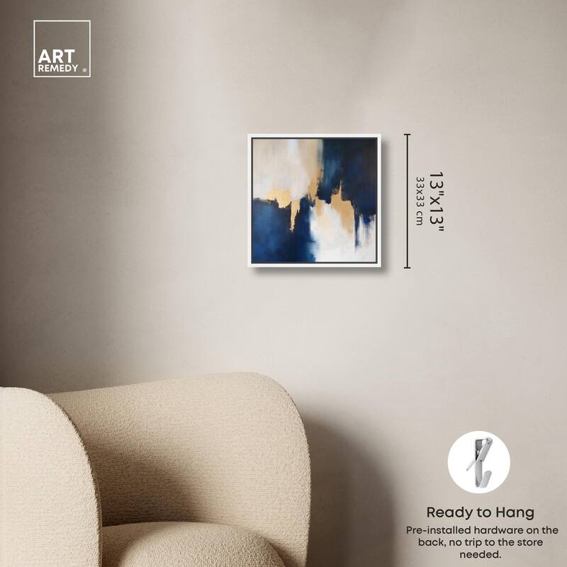 Indigo Aurelian Canvas by Art Remedy