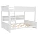 preview thumbnail 5 of 9, Full XL over Queen Bunk Bed with Storage Cabinets and USB Ports