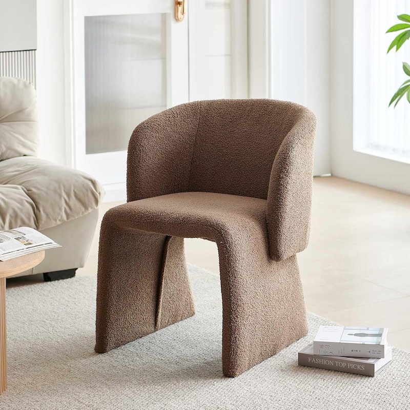 Howtai Barrel Dining Sofa Chairs Upholstered-Fully Wrapped