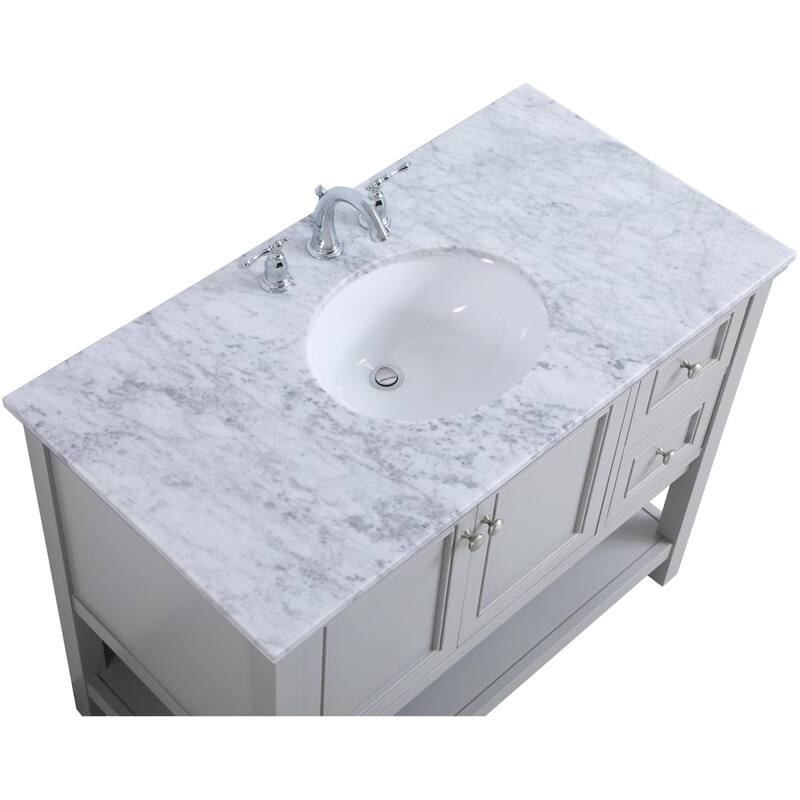 Elegant Lighting VF27042 Metropolis 42" Free Standing Single Basin