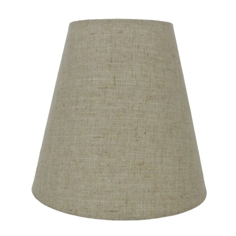 Many Selections Table Lamp Shade, 5 inch Top, 9 inch Bottom, 8.5 inch Slant - Single - Natural Linen