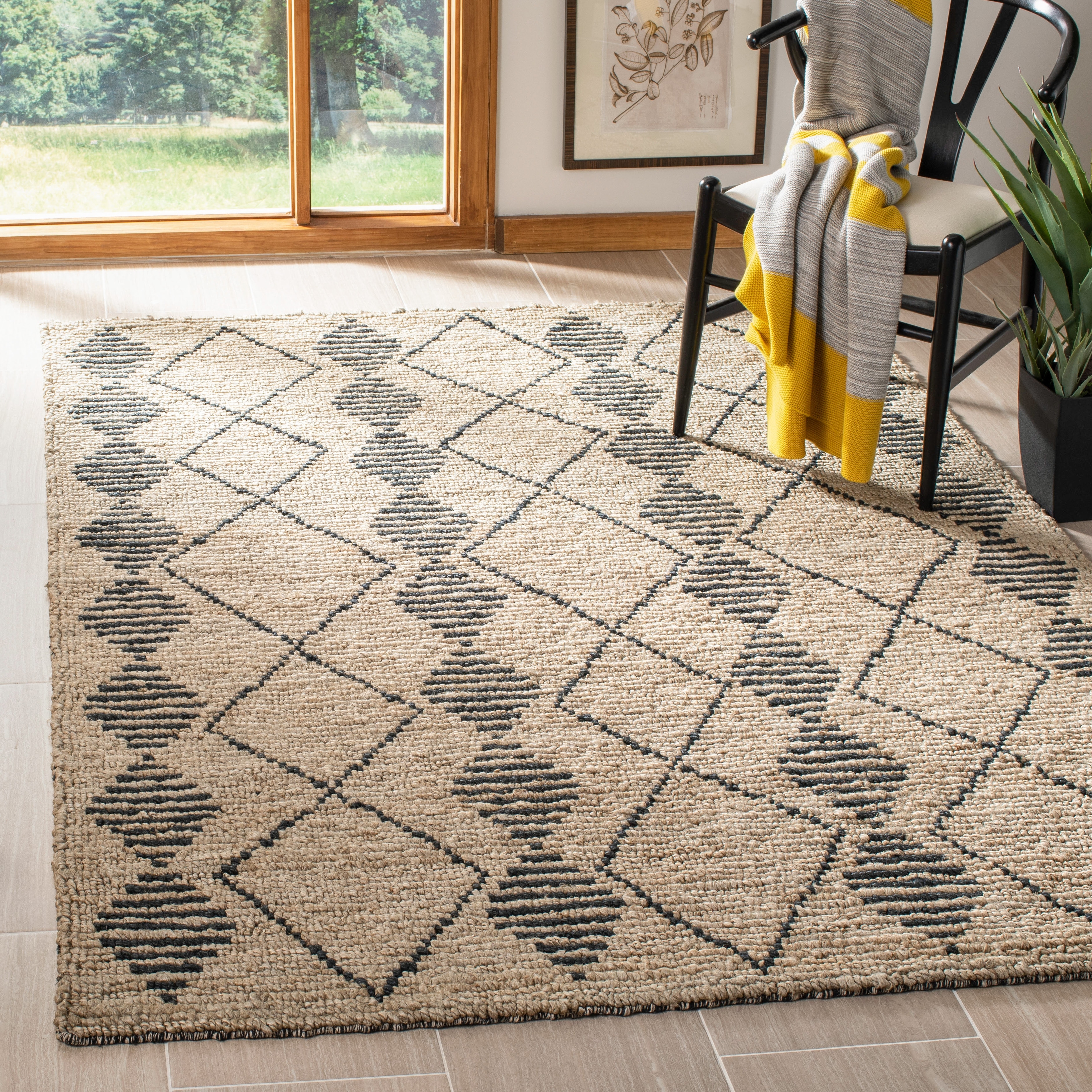 SAFAVIEH Hand-knotted Bohemian Kadrija Boho Jute Rug