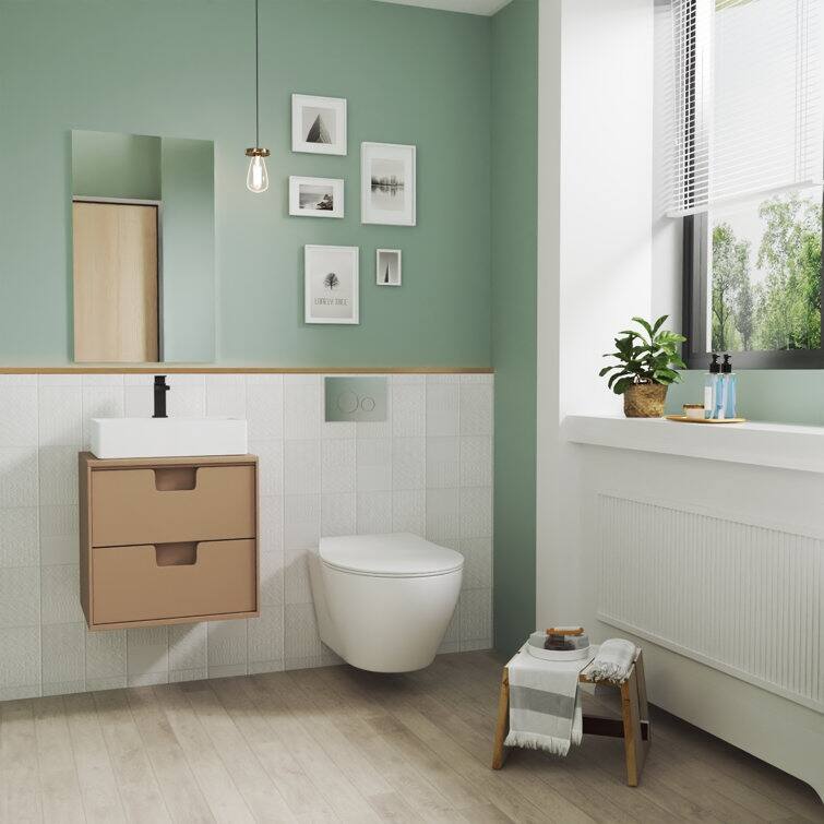 DeerValley 1.6/0.8 GPF Dual Flush Concealed Wall Hung Toilet Tank
