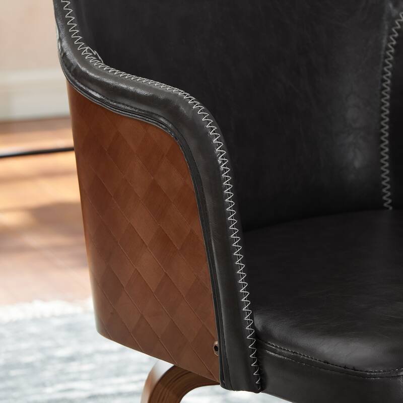 Art Leon Mid-century Swivel Accent Armchair