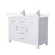 Option White / White Quartz Top / Brushed Nickel Hardware
