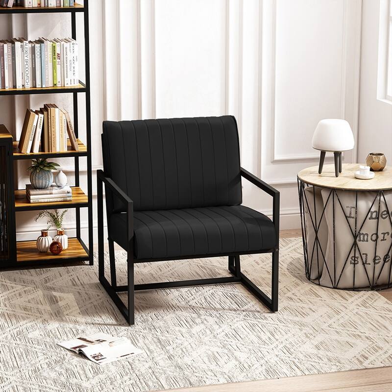 Accent chair Steel Armchair - Black/New