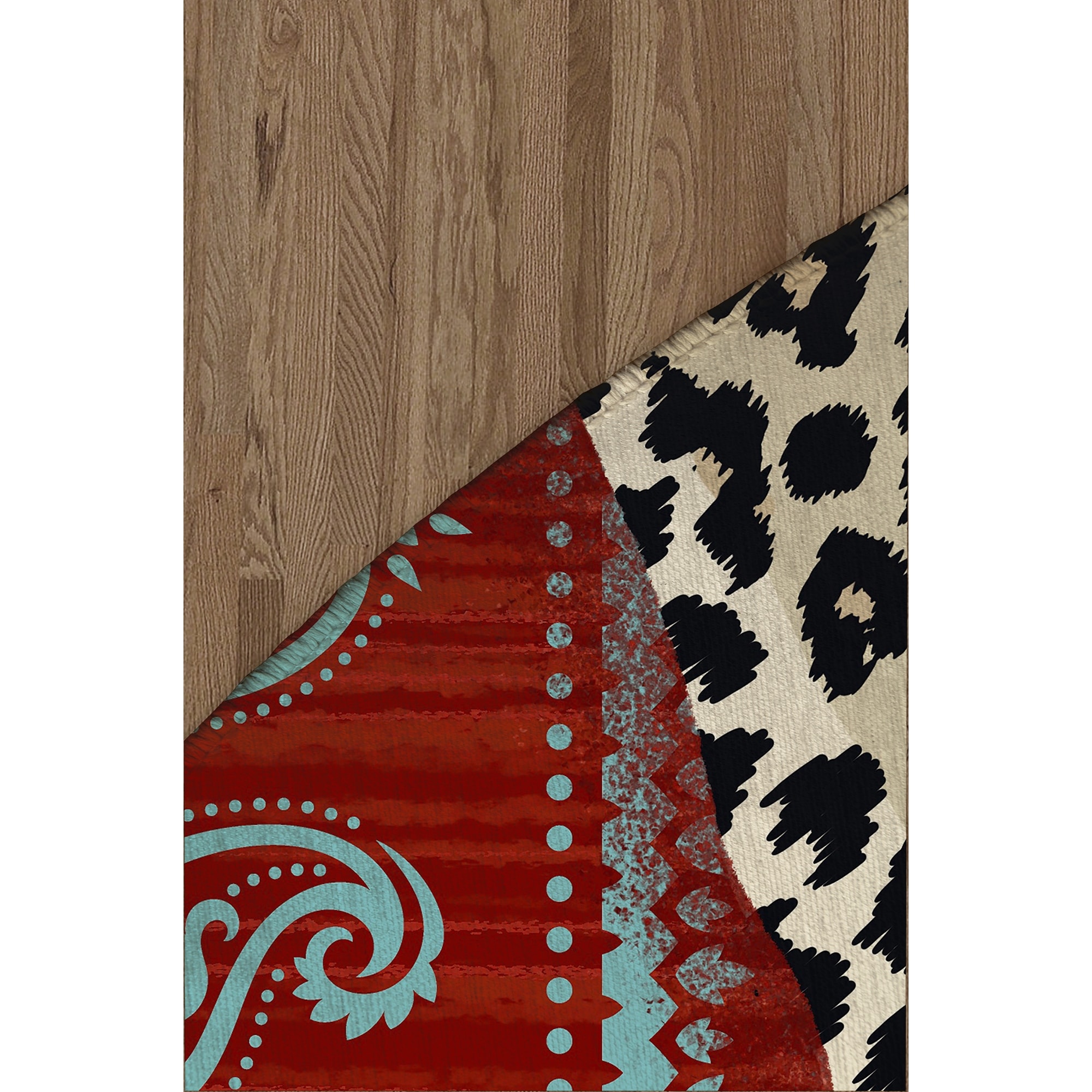 SNOW LEO RED Indoor Floor Mat By Kavka Designs - Yahoo Shopping