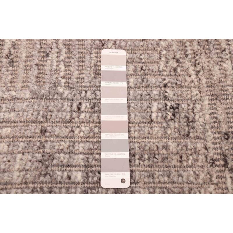 ECARPETGALLERY Hand-knotted Tangier Taupe Wool Rug - 5'5 x 7'9