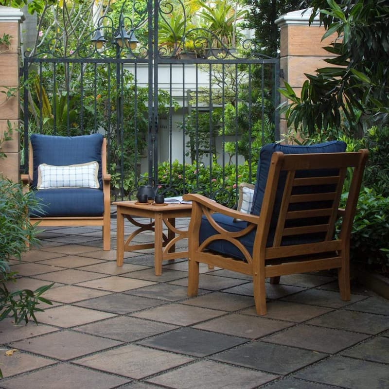 Cambridge Casual Lowell 5-piece Teak Wood Outdoor Conversation Set