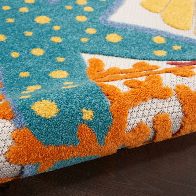 Nourison Aloha Coastal Beach Starfish Indoor/Outdoor Area Rug