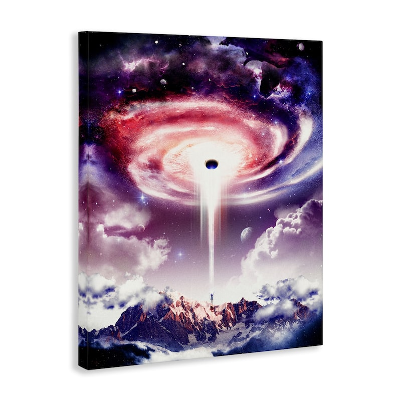 Stupell Surreal Space Nebula Rays Canvas Wall Art Design By Barrett Biggers