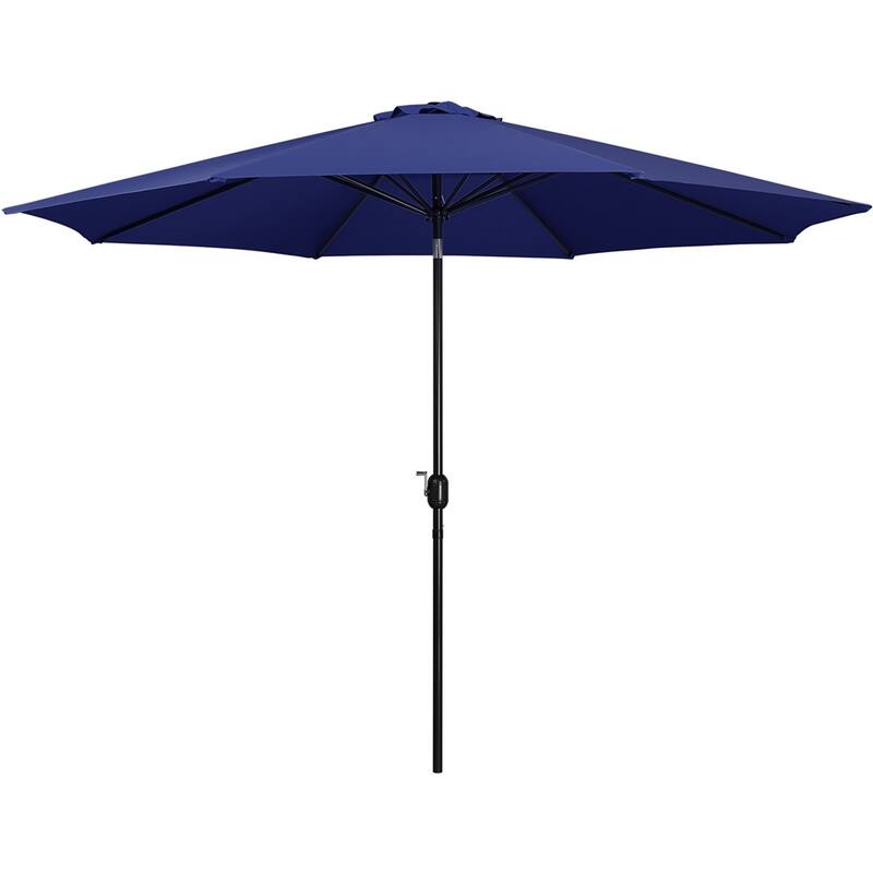 Yaheetech 11FT Patio Umbrella Market Umbrella for Outdoors - Navy Blue