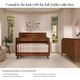 preview thumbnail 5 of 3, Evolur Convertible Crib Wooden Full Size Bed Rail in Walnut