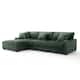 118.4"W Plush Modular Sectional Sofa with Pillows