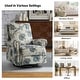 preview thumbnail 9 of 52, Roderich Farmhouse Floral Print Swivel Rocker Recliner with Rolled Arms by HULALA HOME