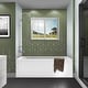 preview thumbnail 136 of 145, Fine Fixtures Acrylic-Fiberglass Soaking Bathtub, White. Alcove/Apron Front