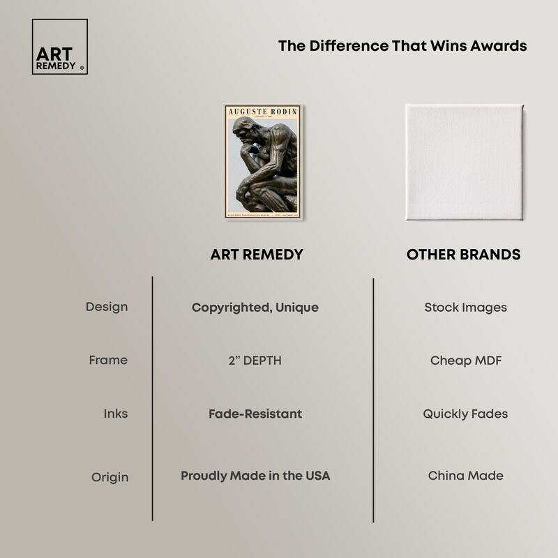 The Thinker Canvas by Art Remedy