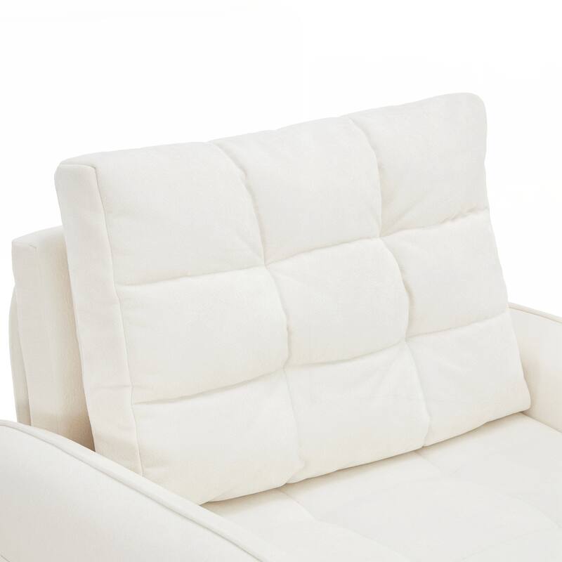 80" Extra Long Pull Out Sleeping Lounge with USB Charging, Storage Pockets and Box