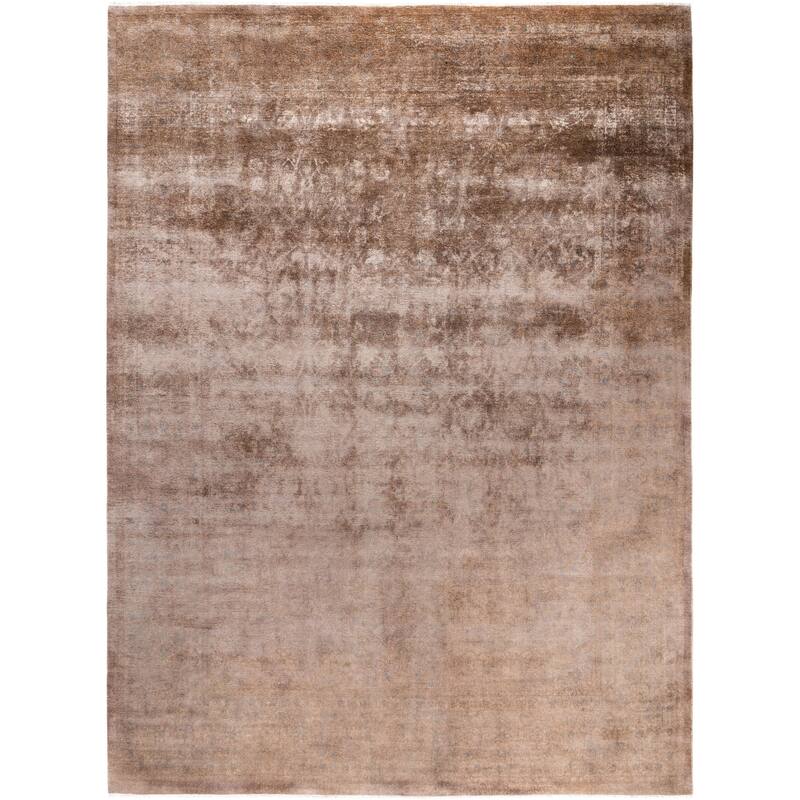 Overdyed One-of-a-Kind Hand-Knotted Area Rug - Beige - 9' 0" x 11' 10"