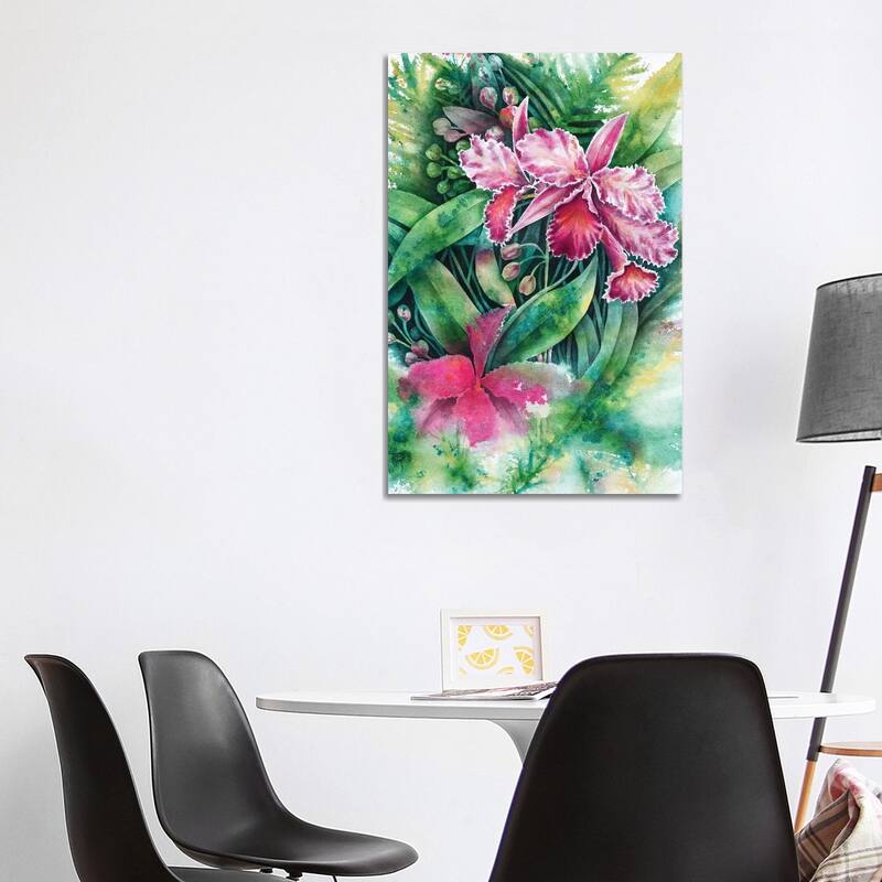 iCanvas "Pink Orchid" by Michelle Faber Canvas Print - 40x26x1.5